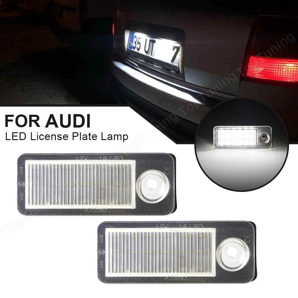 

For Audi A6 C5 4B Avant Wagon 98-05 LEDLicense Plate Light For Audi RS6 RS6 Plus 03-05 LED Number Plate Lamp OEM# 4B9943021