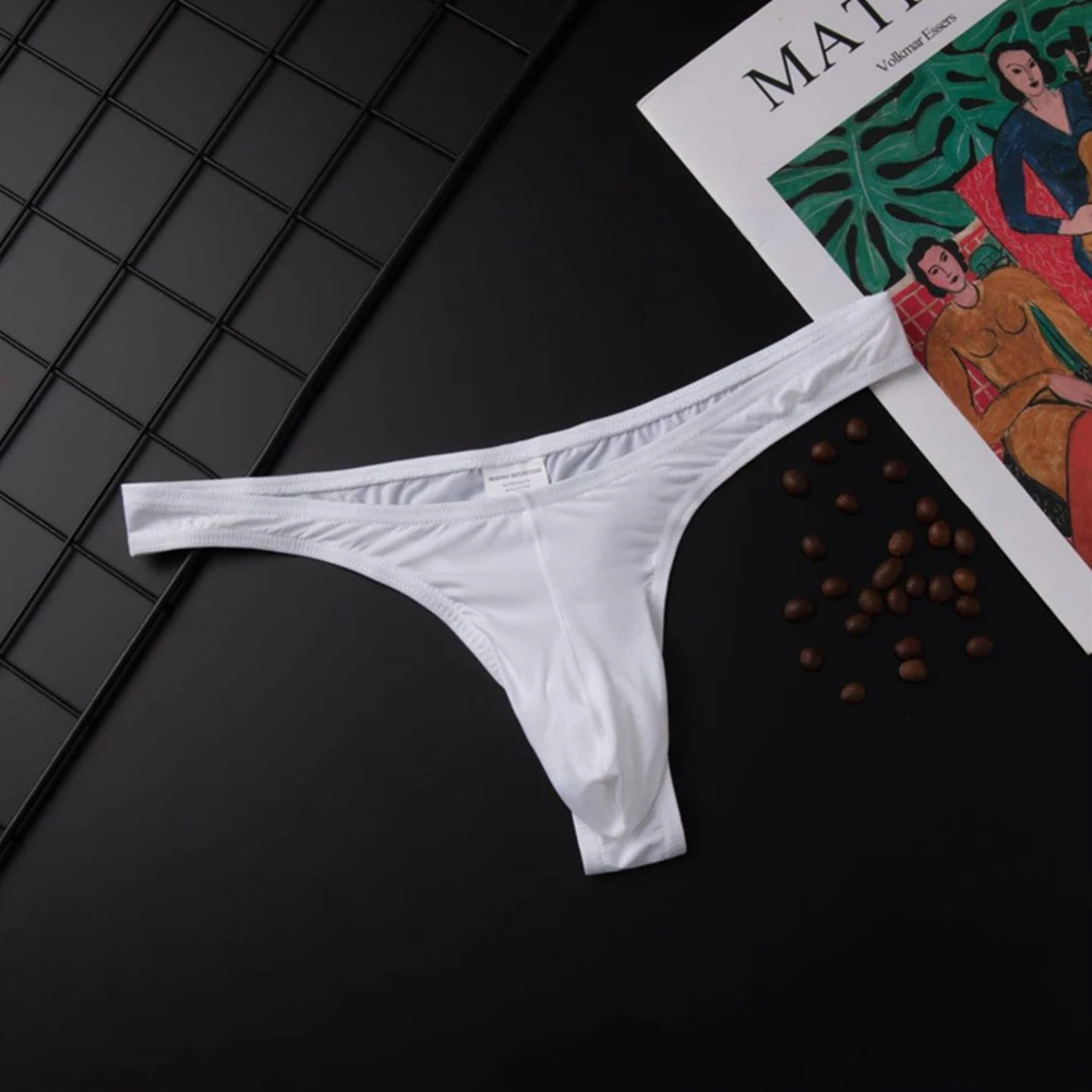 

Мужские стринги тонкие стринги из ледяного шелка T-back трусы с улучшенным сливом бесшовные T-трусы с заниженной талией мужские брифы