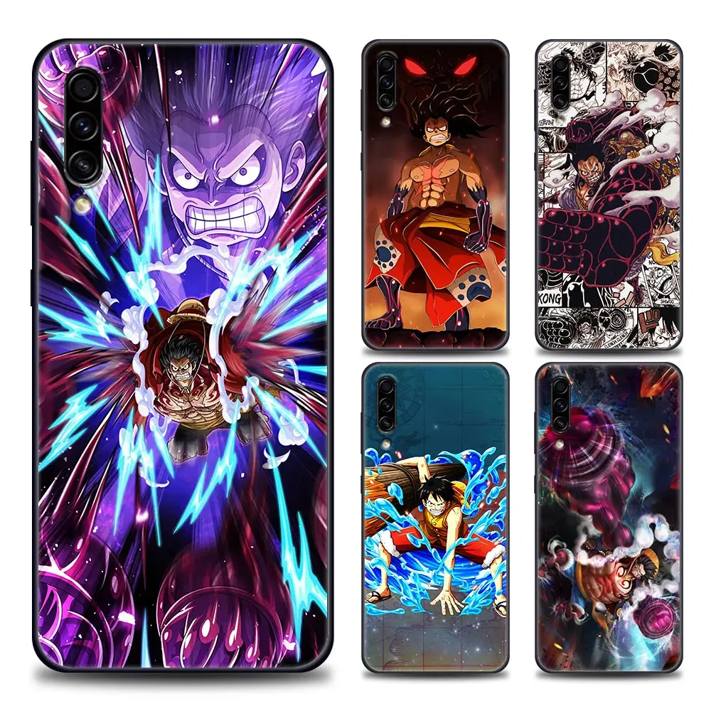 

One Piece Silicone Case For Samsung Galaxy A10 A30s A50 A60 A70 A80 A90 F41 F52 F12 A9 2018 Soft TPU Cover Monkey D Luffy Anime