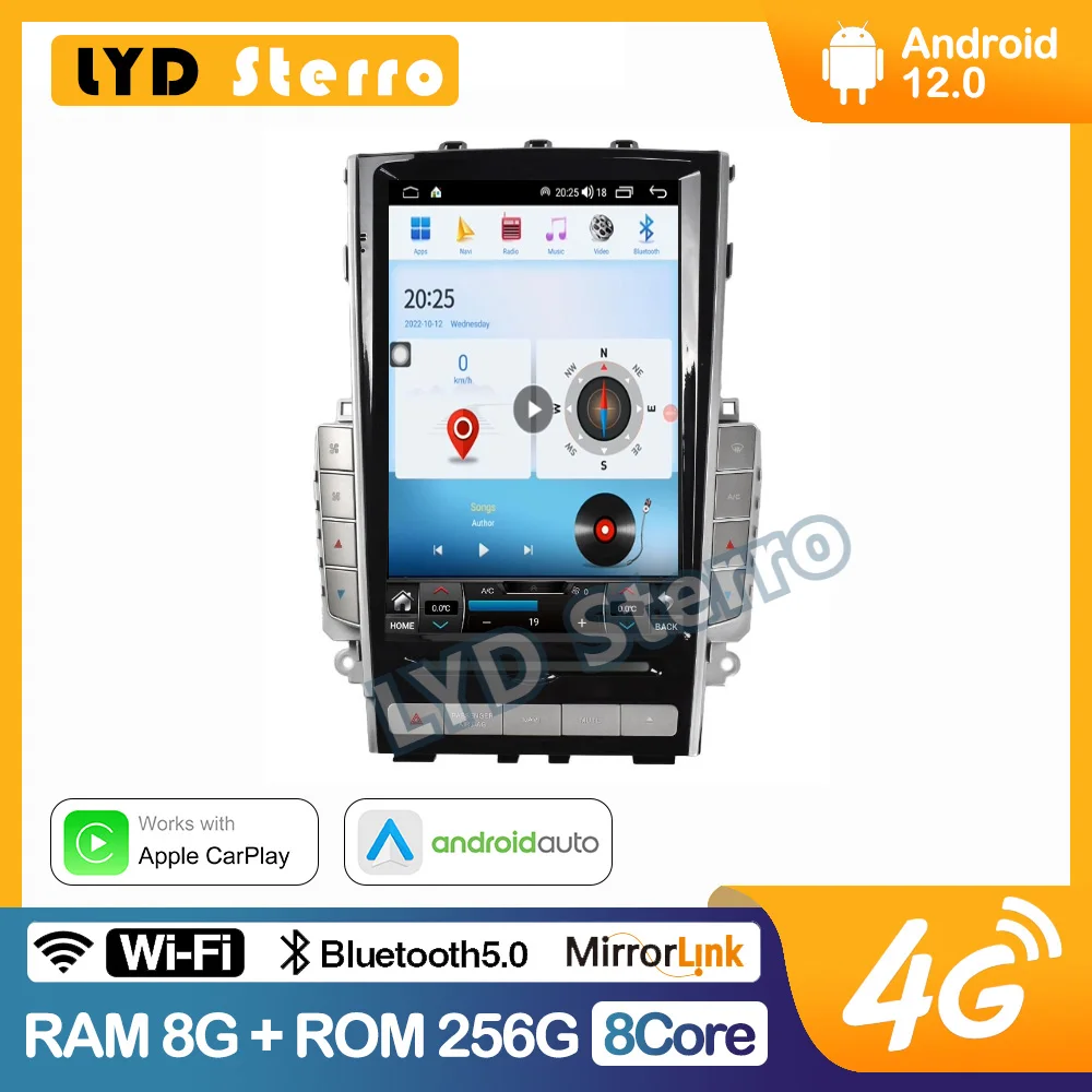 

LYD Sterro For Infiniti Q50 Q50L Q50S Q60 2012-2019 Smart Multimedia Video Player GPS Radio 4G Navigation CarPlay Android 12