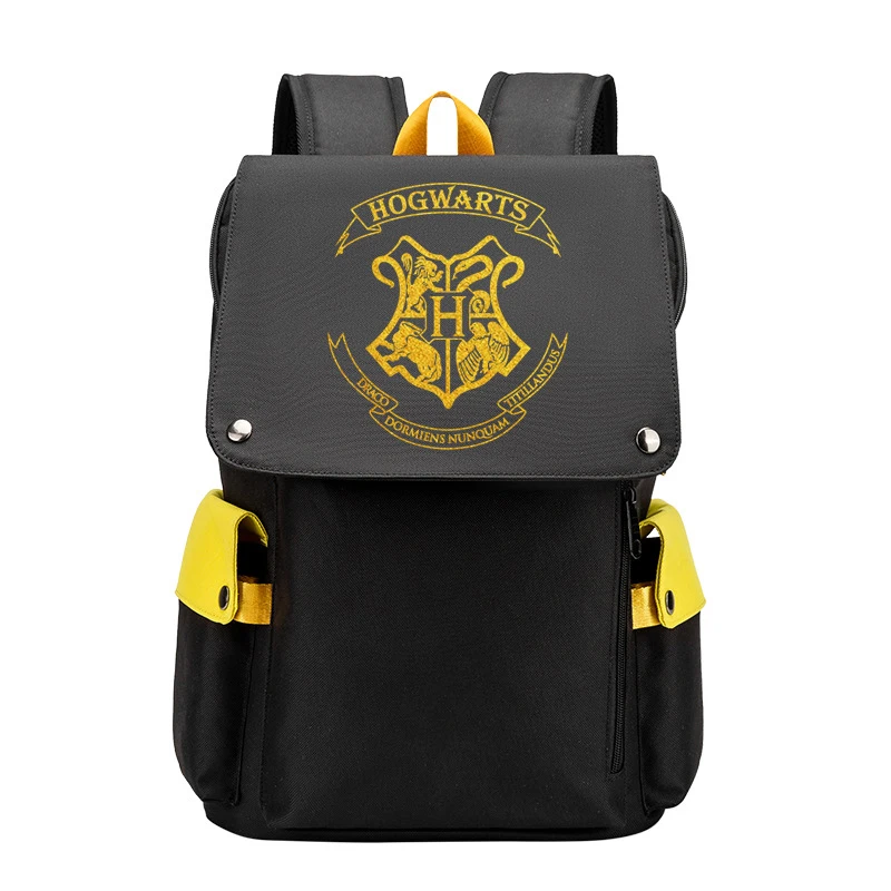 

Hogwarts Badge School Backpack for College Students Anime Harry Potter Portable Laptop Bags Large Capacity Travel Backpacks Gift