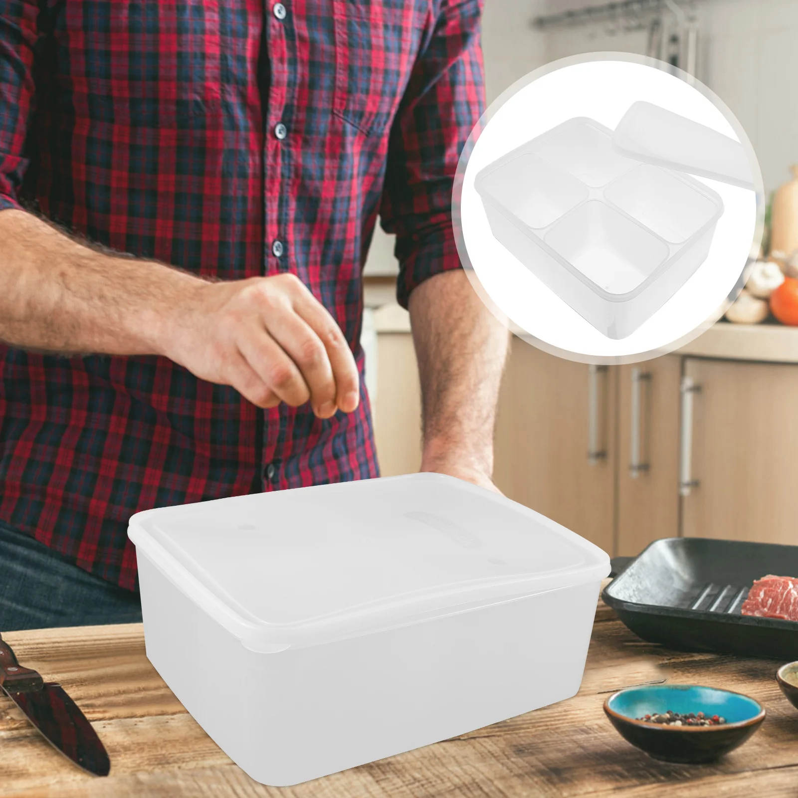 

Garlic Storage Container Food Containers Fruit Fishing Abs Vegetable For Refrigerator Fresh