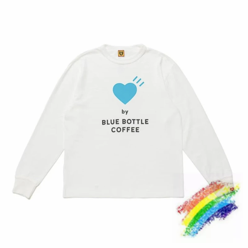 

White HUMAN MADE T Shirt Men Women T-shirt Tee Tops