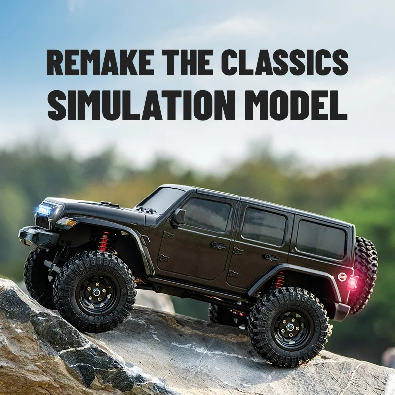 Фото JJRC 1:18 C8801 Pro Модель внедорожника Wrangler с имитацией реалистичного вождения, 2.4G, регулируемая скорость, 4WD, игрушка для детей №2