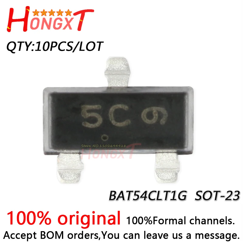 

Набор микросхем BAT54CLT1G 5C SOT-23 30 В/200 мА, 10 шт., 100%