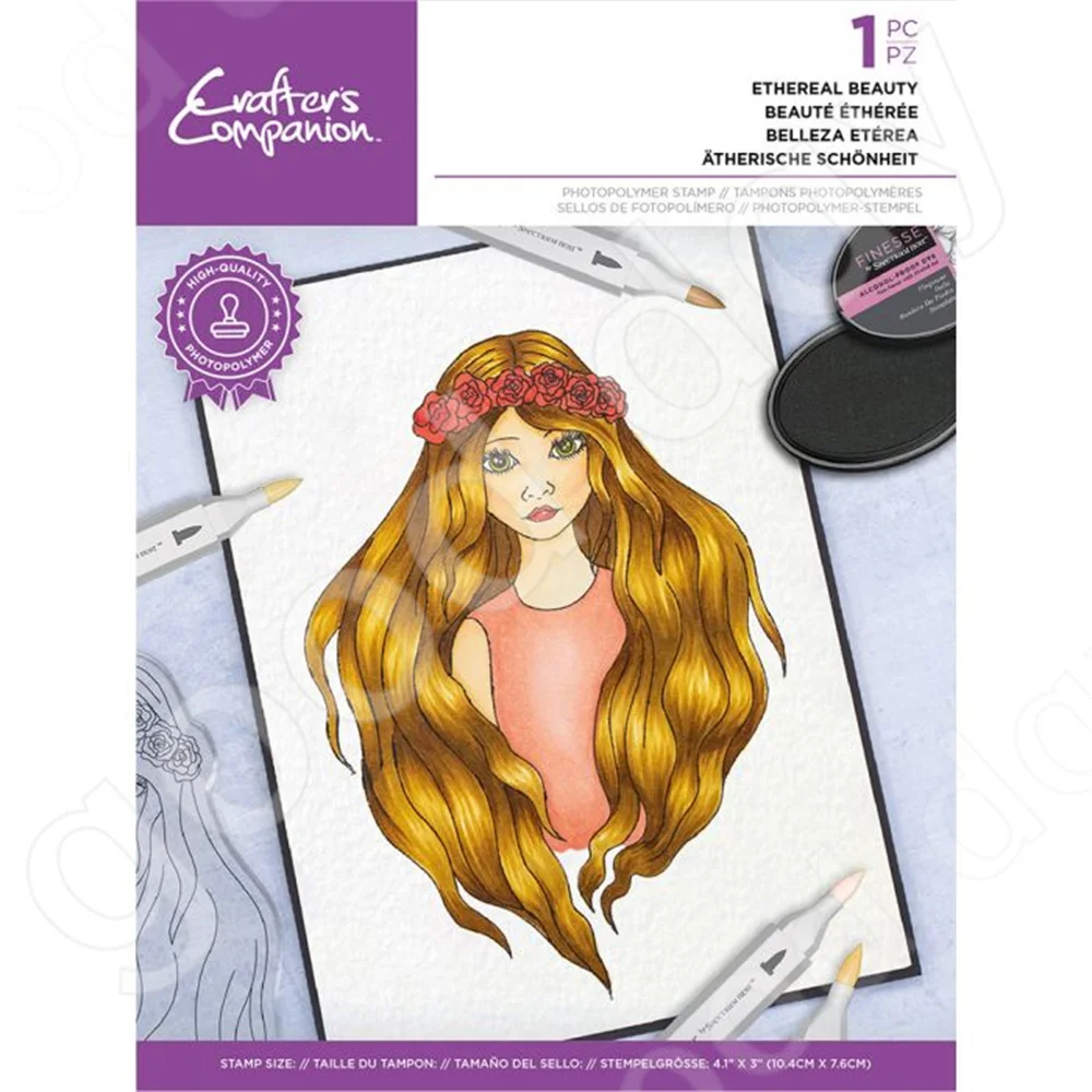 

Arrival 2022 New hot sale Ethereal Beauty clear Stamps Scrapbook Diary Decoration Embossing Template Diy Greeting Card Handmade