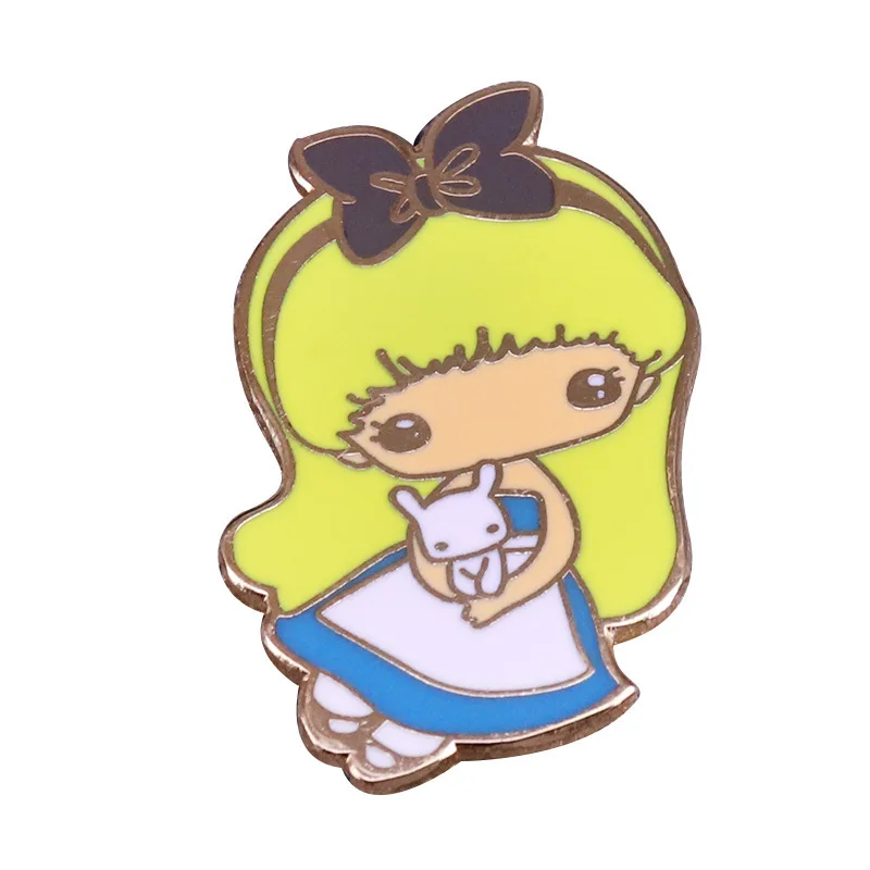 Дисней Замороженная Забавная Эльза Анна Мультик Белоснежка Алиса Капитан Марвел Творческая Брошь Мужчины и Женщины Значок Запись Ювелирные Изделия на Вечеринку Подарок.