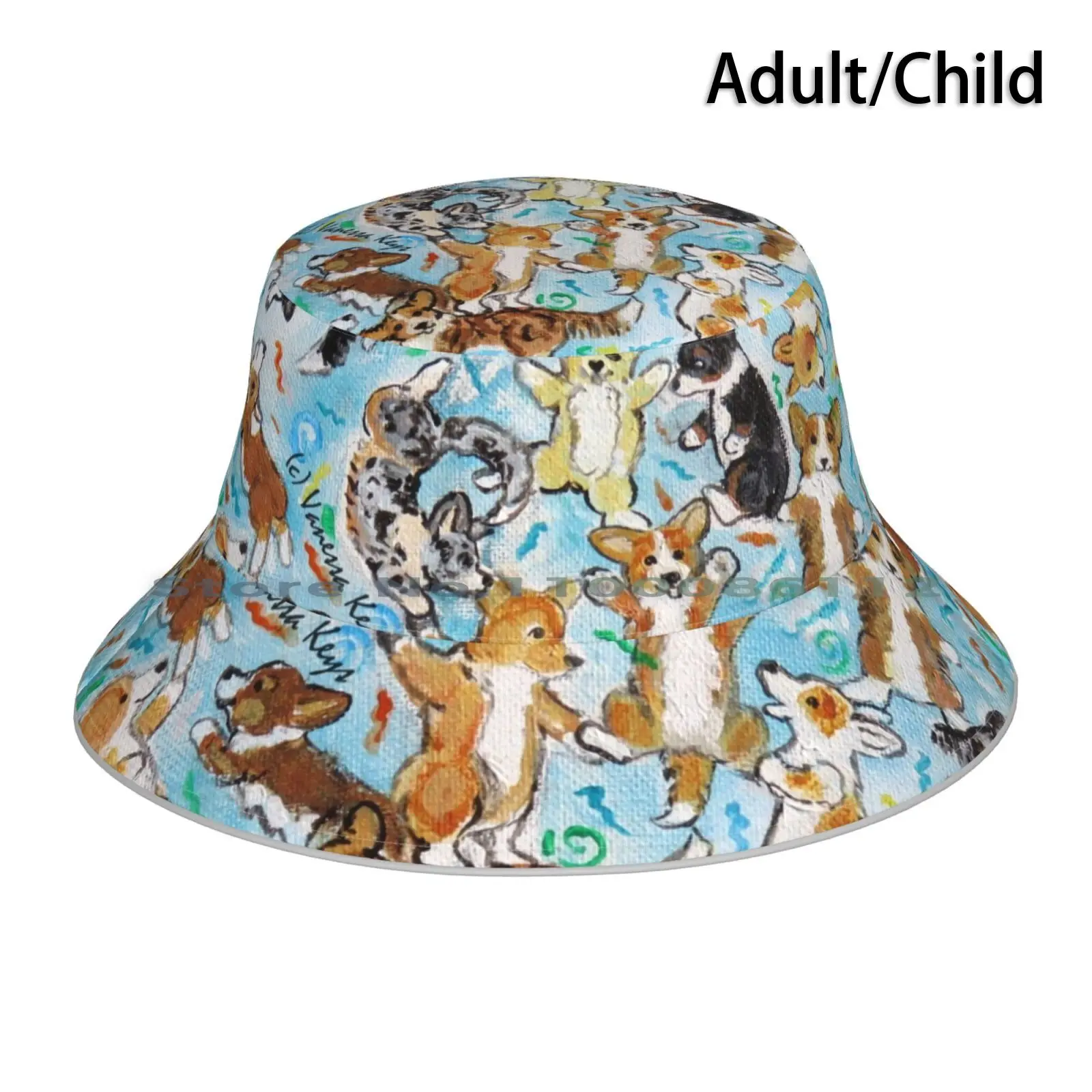 

Панама для празднования корги, солнцезащитная Кепка, корги, собака, причудливое животное, празднование, складная уличная рыболовная шляпа