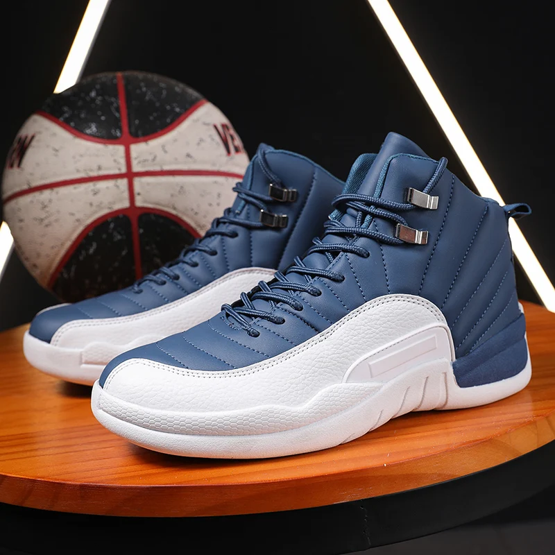 

Мужская Баскетбольная обувь, баскетбольные кроссовки, Нескользящие высокие дышащие мужские баскетбольные ботинки для пар