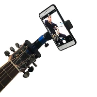 guitar head clip mobile phone holder live broadcast bracket stand tripod clip head for iphone 11 x support desktop music holder