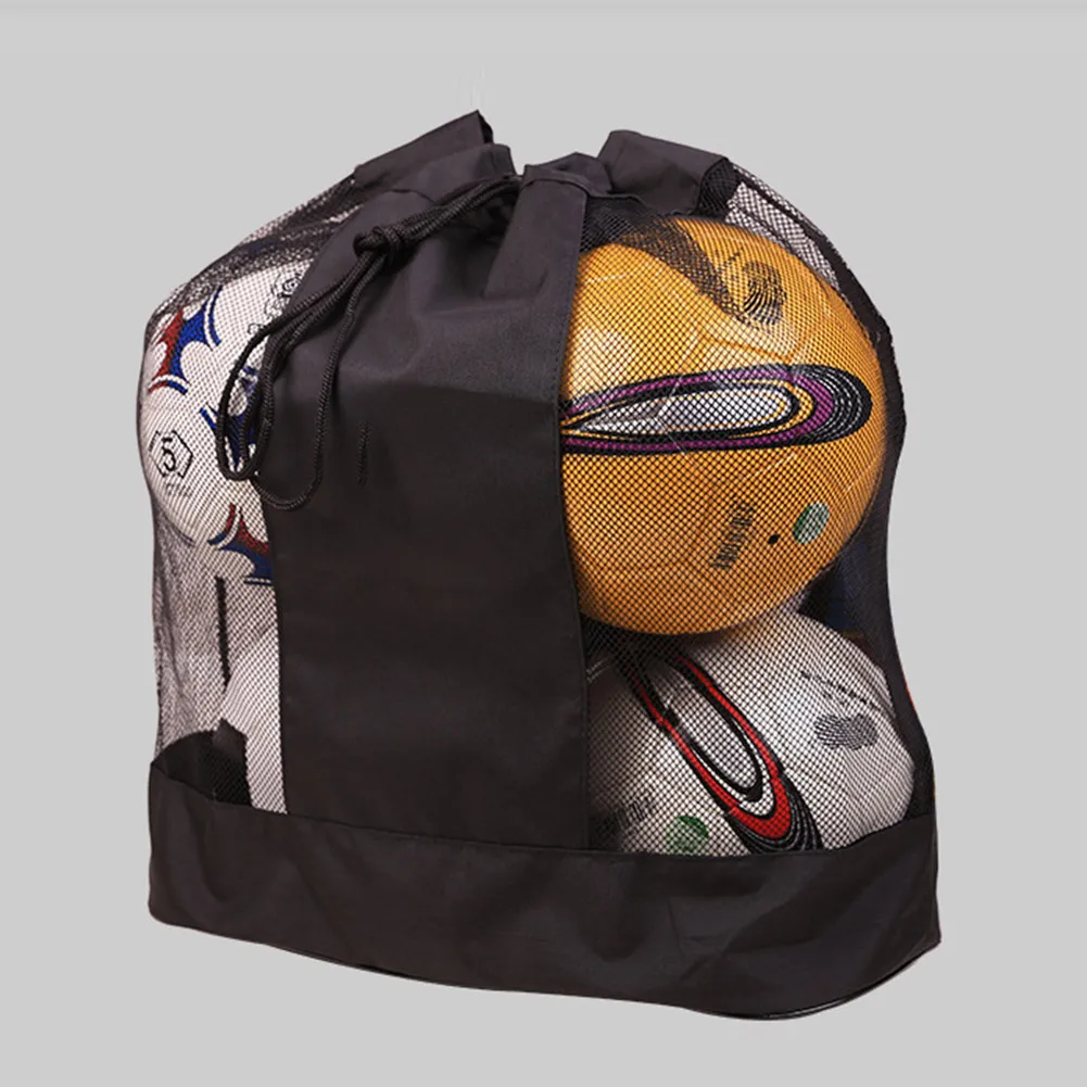 

Ball Mesh Bag Moisture-proof Waterproof Basketball Black Convenient Durable Football Net Oxford Cloth Portable Soccer