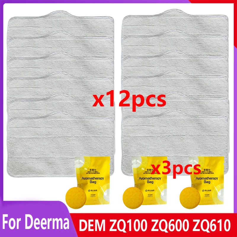 

For XiaoMi Deerma DEM ZQ100 ZQ600 ZQ610 Mop Clean Pads Handhold Steam Vacuum Cleaner Replacement Mop Cloth Rag Aromatherapy Bag