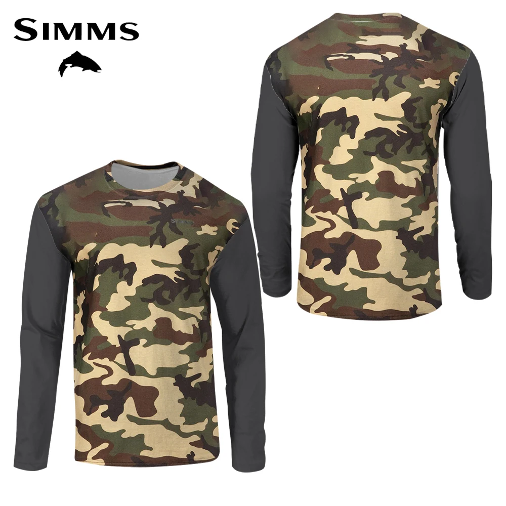 

Велосипедная одежда с длинным рукавом SIMMS, одежда для рыбалки с длинными рукавами, кемпинга, пешего туризма, Солнцезащитная одежда BASSMASTER, быстросохнущая одежда