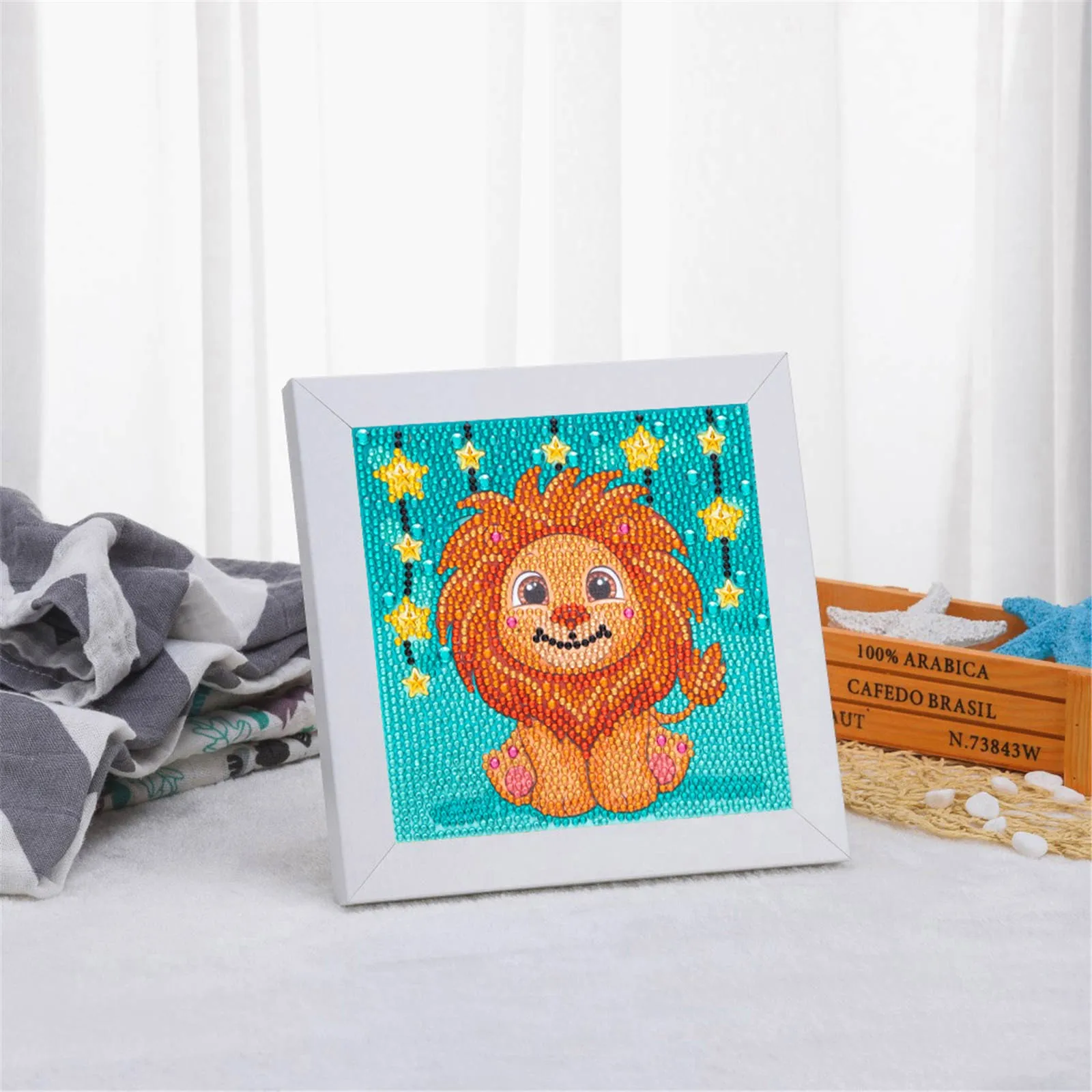 

Набор для алмазной живописи для детей, алмазная 5D Вышивка, простое украшение «сделай сам» в возрасте от 8 до 12 лет