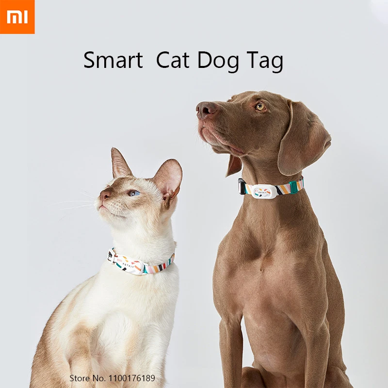 

Умный персонализированный ошейник Xiaomi PETKIT для собак и кошек, Регулируемый мягкий нейлоновый водонепроницаемый ошейник для щенков, бирки, а...