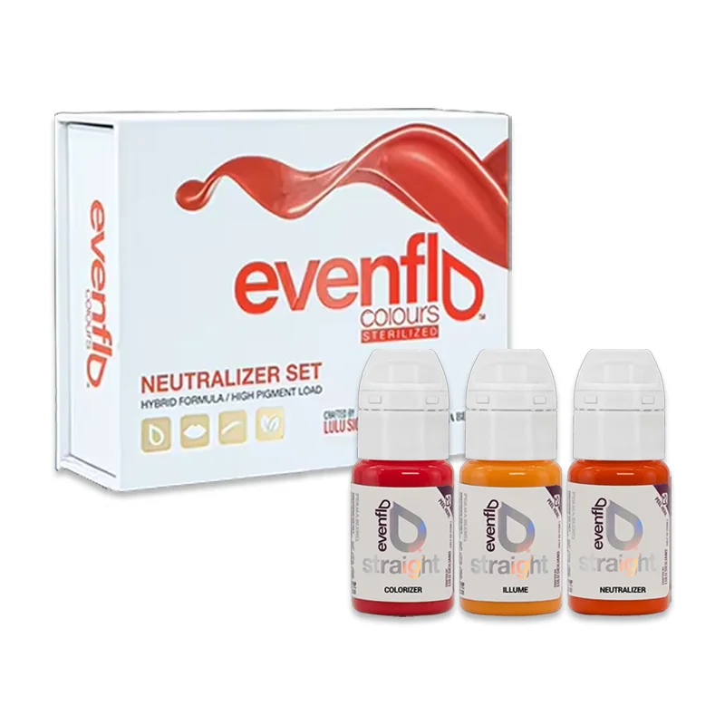 Фото Набор нейтрализаторов Perma Blend Evenflo, пигментные чернила для перманентного макияжа, цвет чернил для татуировок темного тона, подводка для губ, профессиональное смешивание PMU №1