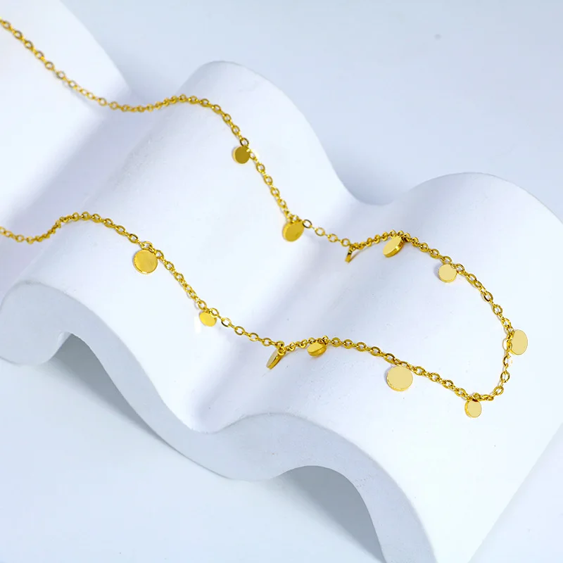 Женское Ожерелье с круглой подвеской