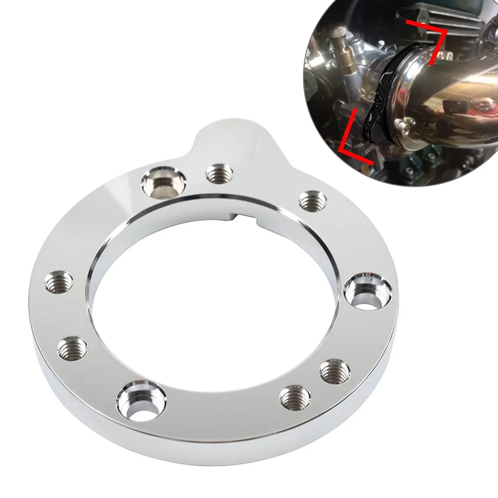 

Адаптерная пластина для очистителя воздушного фильтра мотоцикла, алюминий, хром/черный для Harley CV, карбюратор S & S Super E G