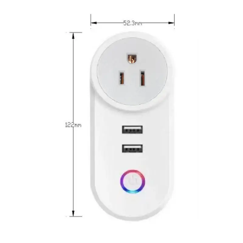 

RYRA Matter WiFi Smart Plug Socket EU US AU UK 16A Power Smart Plug Voice Control Works With Apple Homekit Alexa Google Home