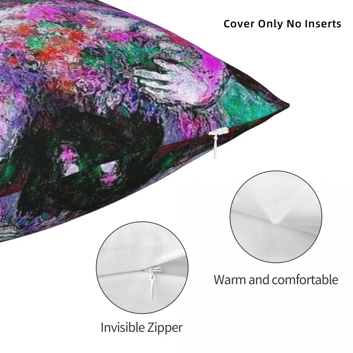 Женская с цветами: стиль Chagall абстрактный принт декоративная подушка под мрамор