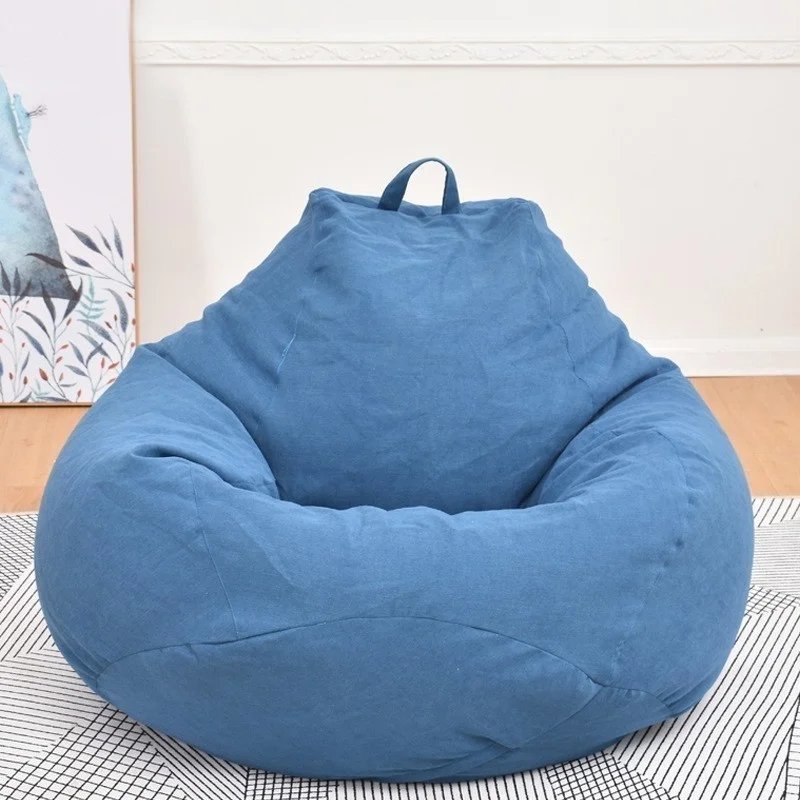 Ленивый мешок фасоли диван крышка стулья без наполнителя обновление толстой