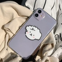 tansparent curly dog phone case cartoon decoration couple tpu phone case for iphone 13 12 11 pro x xr xs max protection case