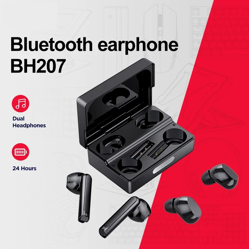 

New Lover Headphones In-ear Semi-in-ear Two Pairs Of Earphones HIFI Sound Bluetooth 5.2 True Wireless Headset With Mic Earbuds