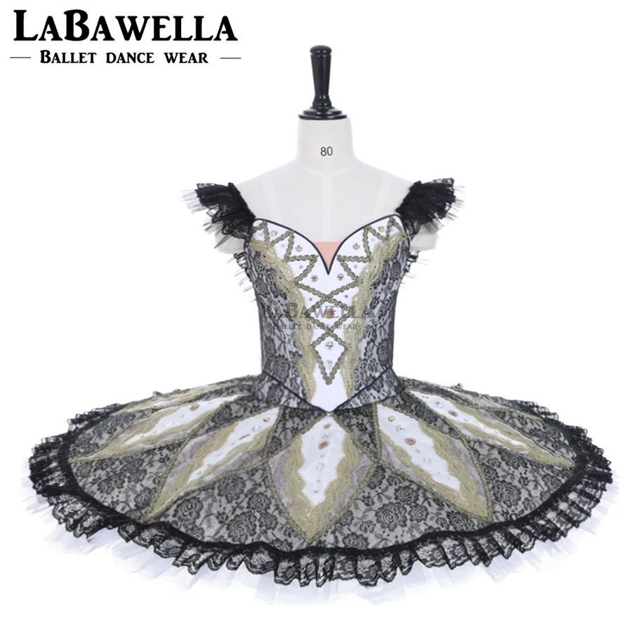 

Black swan lake competition tutu costumes women 2piece professional performance ballet tutu dress BT2060