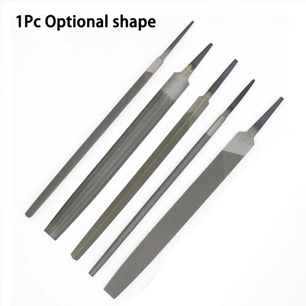 

1Pc 6 Inch 150mm Steel Files Without Handle Round Half-Round Triangular Square Flat For Metalworking Woodworking Steel File Flat