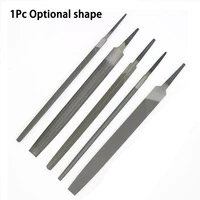 1pc 6 inch 150mm steel files without handle round half round triangular square flat for metalworking woodworking steel file flat