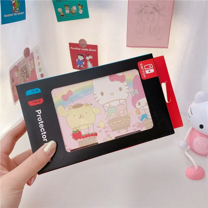 Чехол Hello Kitty для Nintendo Switch милый мультяшный чехол с полным покрытием Твердый