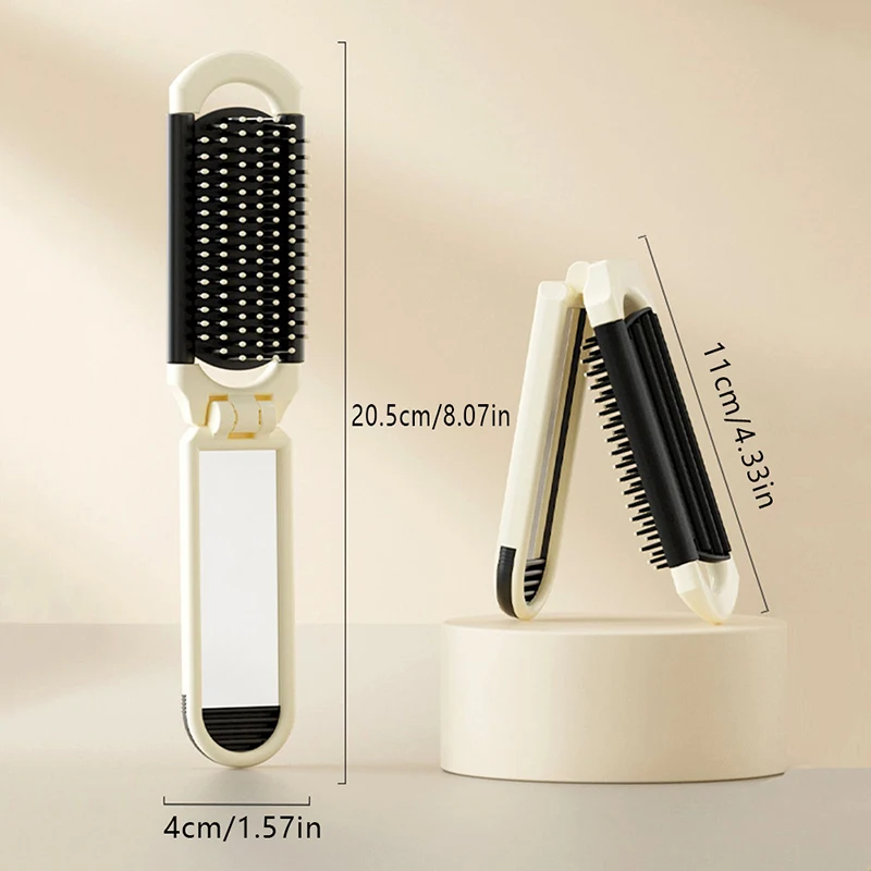 Складная Массажная расческа Mini Hairbrus Антистатическая портативная дорожная Щетка