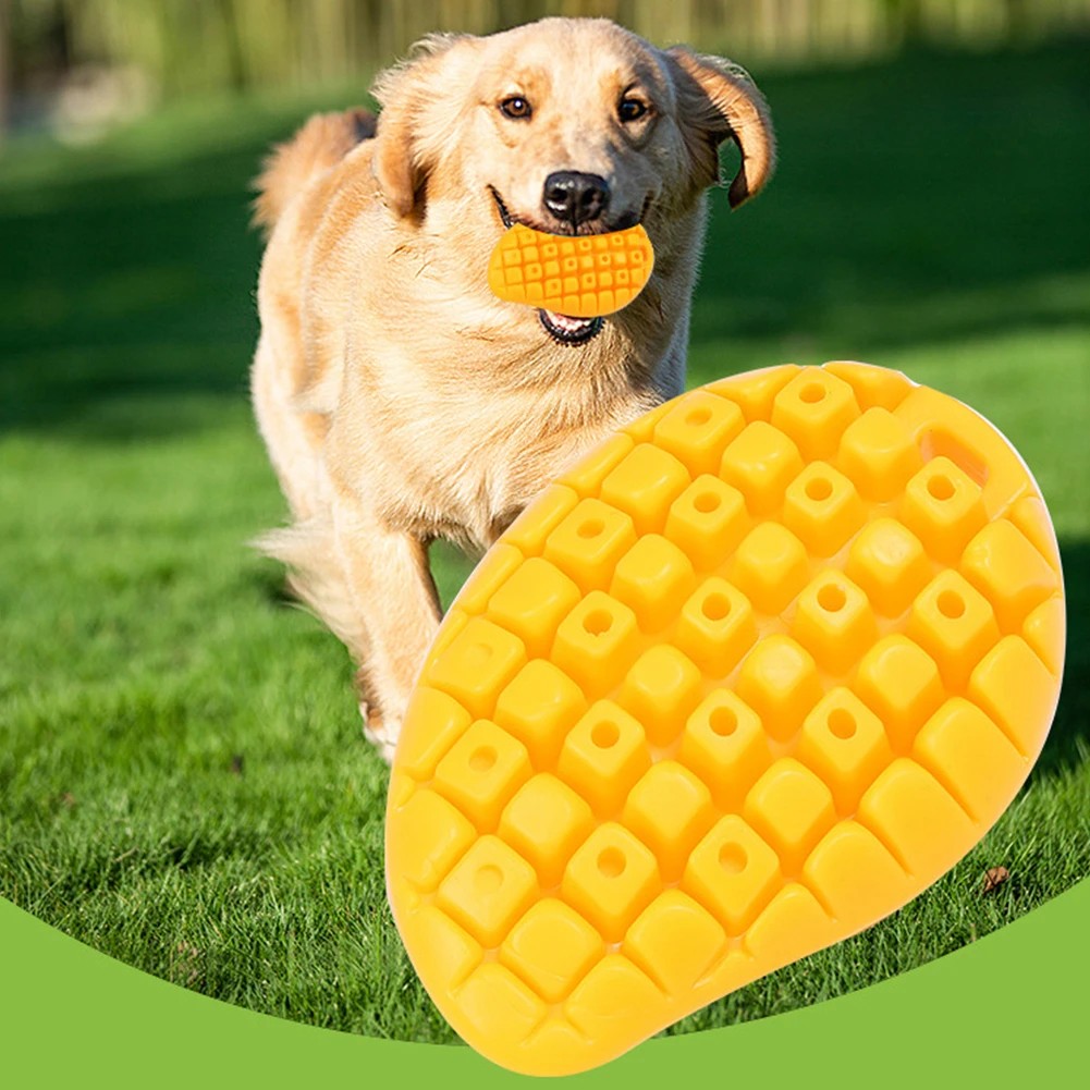 

New Pet Dog Toy Cute Mango Shape Puppy Interactive Chew Toys Cat Dogs Tooth Cleaning Molar Bite Toy Summer Pets Chewing Toys