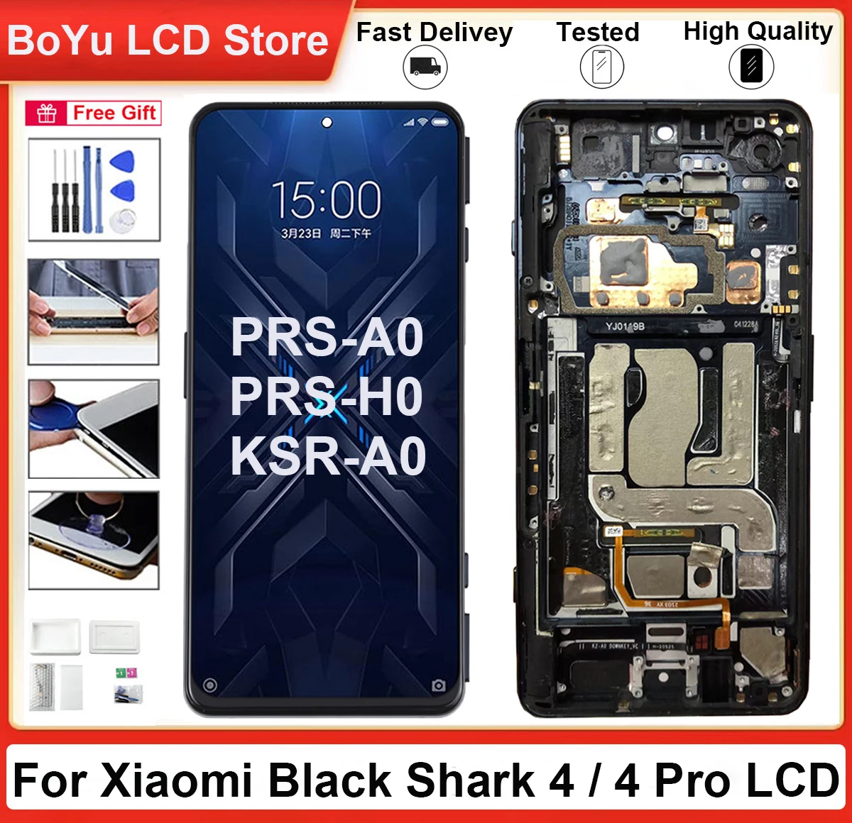 Оригинальный протестированный экран 6 67 дюйма для Xiaomi Black Shark 4 KSR-A0/4 Pro PRS-H0 PRS-A0