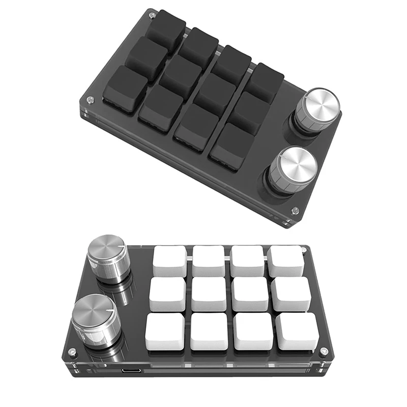 

12-Key+2-Knob Custom Keypad 12-Key OSU Gaming Mini One-Handed Mechanical Keyboard Support Hot Swap