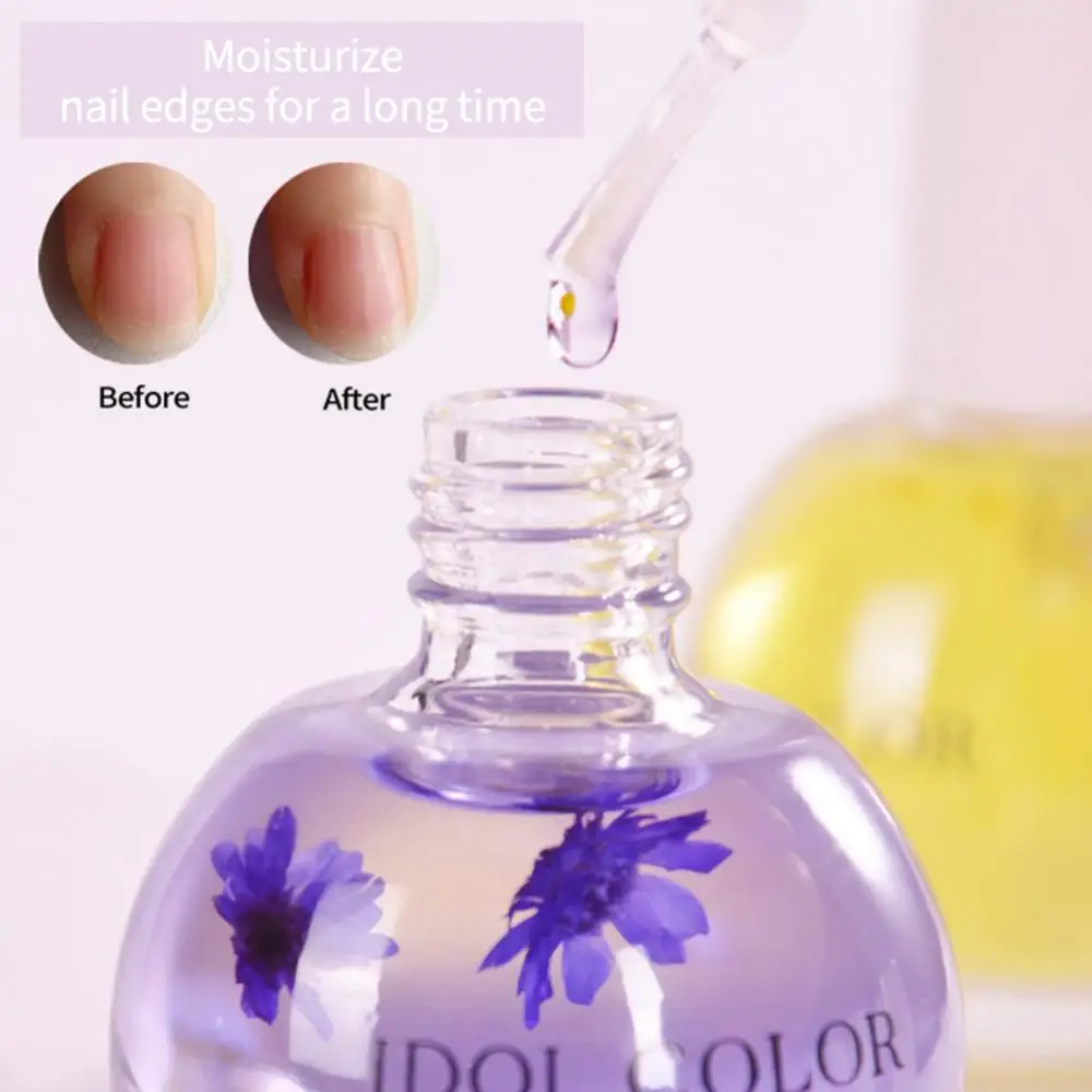 

15ml Dried Flower Nail Nourishment Oil Nail Repairing Serum Moisturize Damaged Nail Beds Anti-barb Cuticle Remover Nail Care Oil