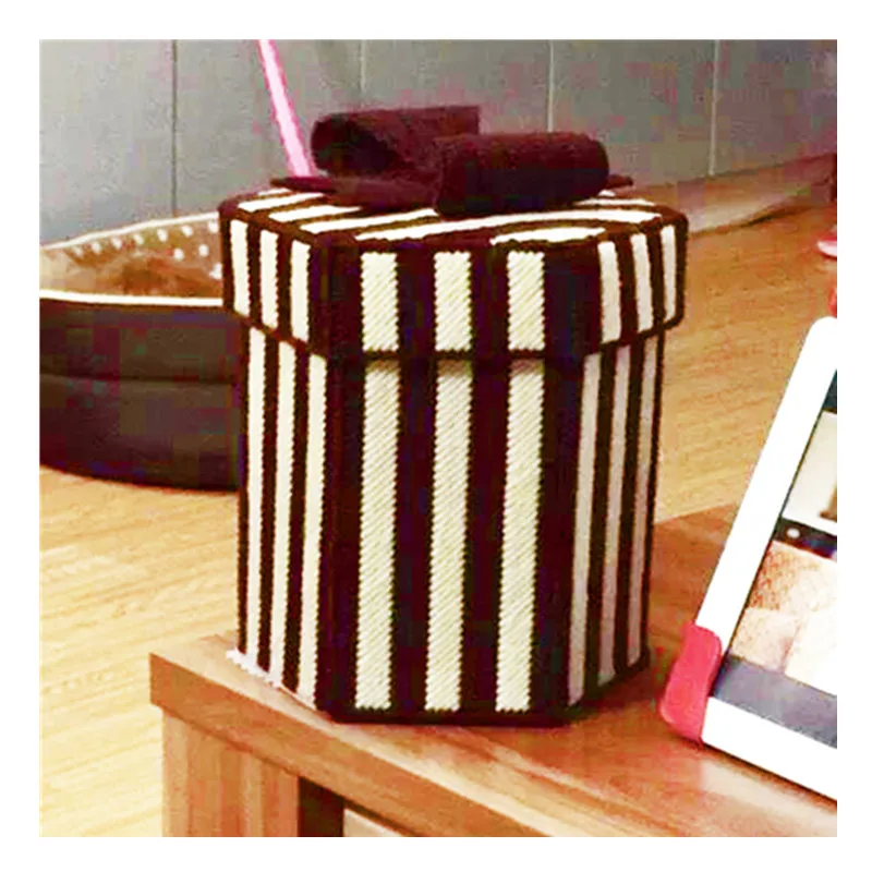 

Tissue box, jewelry box, embroidery kit DIY handmade craft set Crocheting knitting needlework supplie
