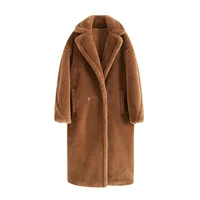 Teddy Bear Coat Women Real Fur Jacket Female 2022 Winter Clothes Midi Long Coat Top Ladies Fashion Casacos De Inverno Femini...