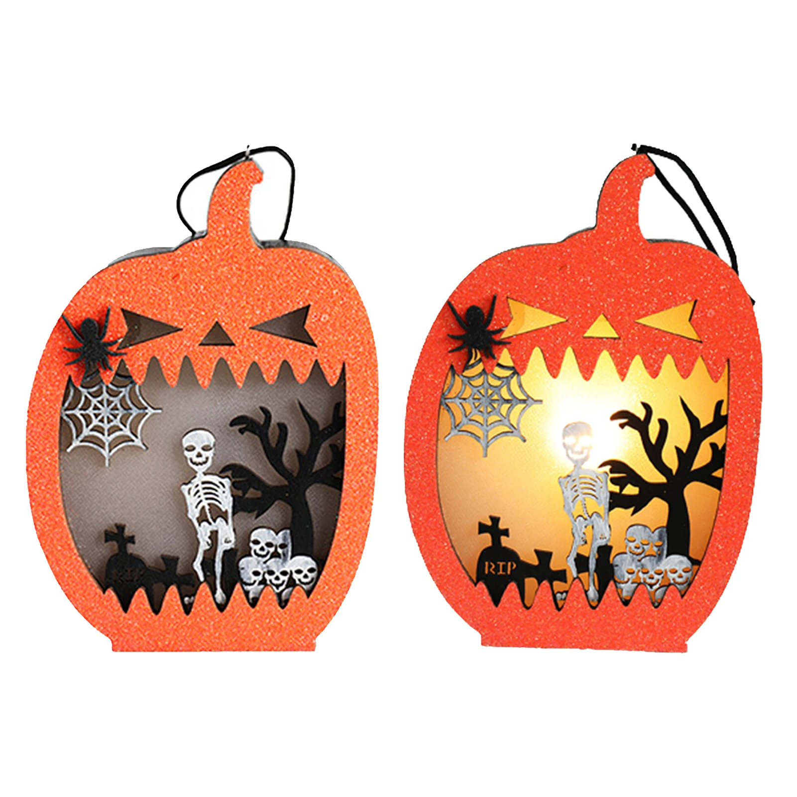 

Ручная светодиодсветодиодный лампа в виде тыквы на Хэллоуин, светодиодный ночники для Хэллоуина, привидения вечерние, дома, улицы, двора, Де...