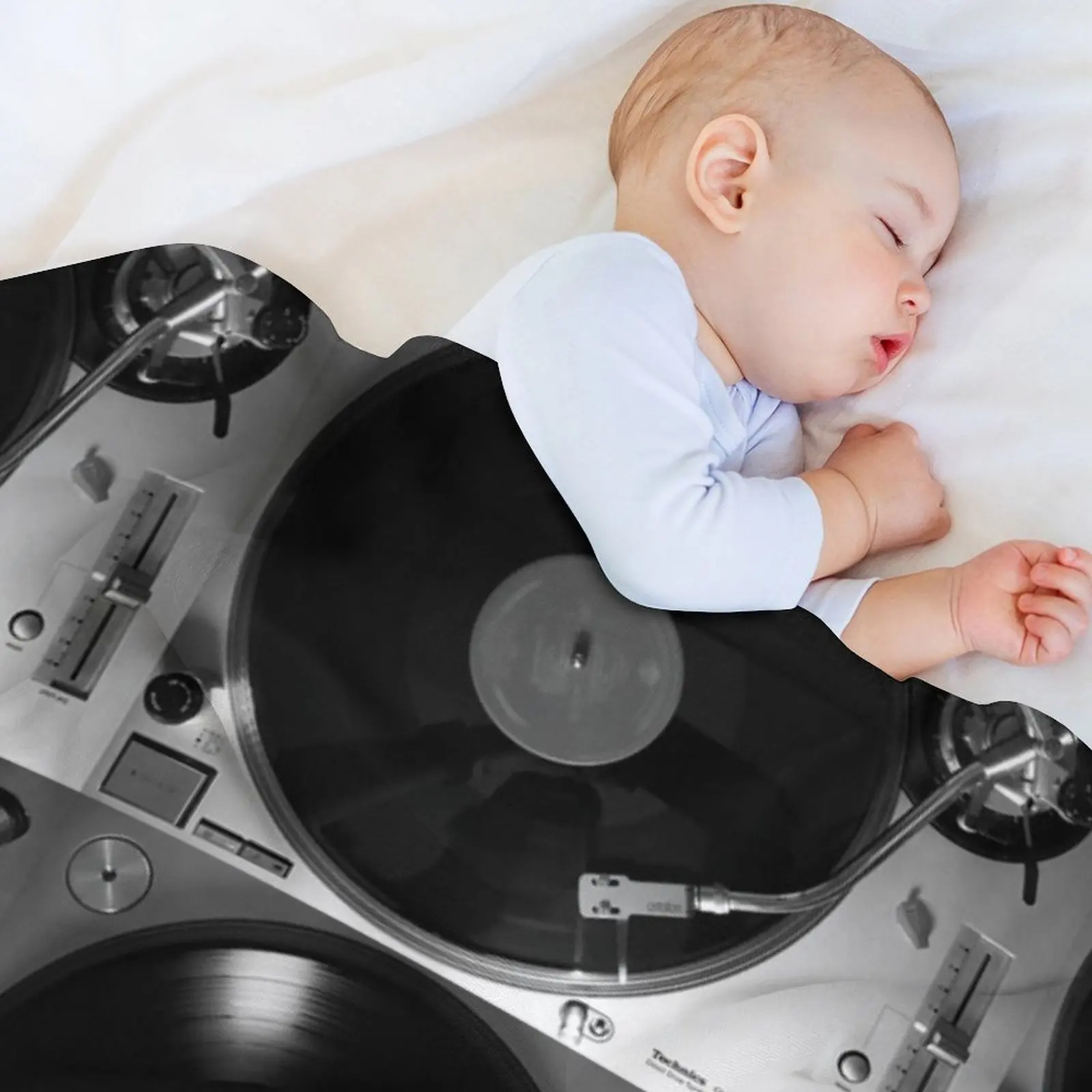 Фото Плед Technics SL-1200GR, мягкий теплый плед, подарок для дедушки и бабушки №3