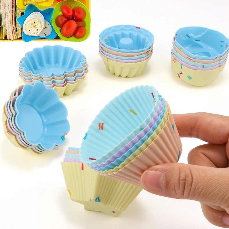 5 шт./компл. кухонная силиконовая форма для выпечки торта или ланч-боксов