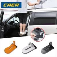 universal car roof rack step car door step multifunction foldable latch hook auxiliary foot pedal aluminium alloy safety hammer