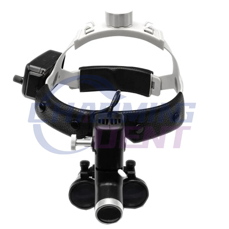 

Magnifying glasses den-tal and surgical loupes / Portable LED headlight den-tal magnifier 2.5X 3.5X magnification for ENT