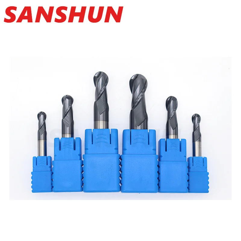 Фреза HRC50 фрезерование шарового конца покрытая сферическим фрезерным резаком