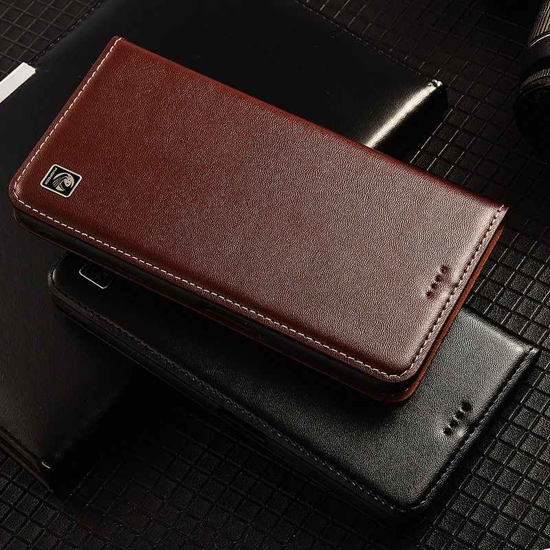 Чехол для телефона из натуральной кожи Realme 5 6 7 8 9 10 11 Pro Plus X XT X2 X3