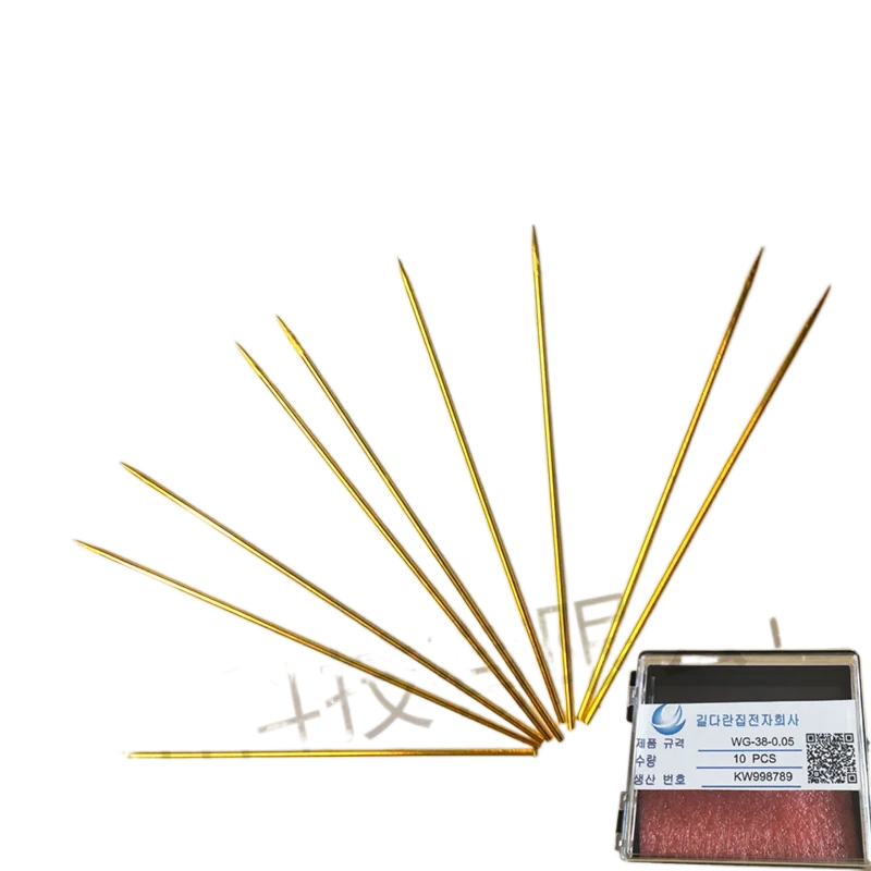 

Вольфрамовый стальной зонд, 1 мкм, проверка чипа вафли, быстрое обнаружение контакта, твердая игла, позолоченная игла высокого напряжения