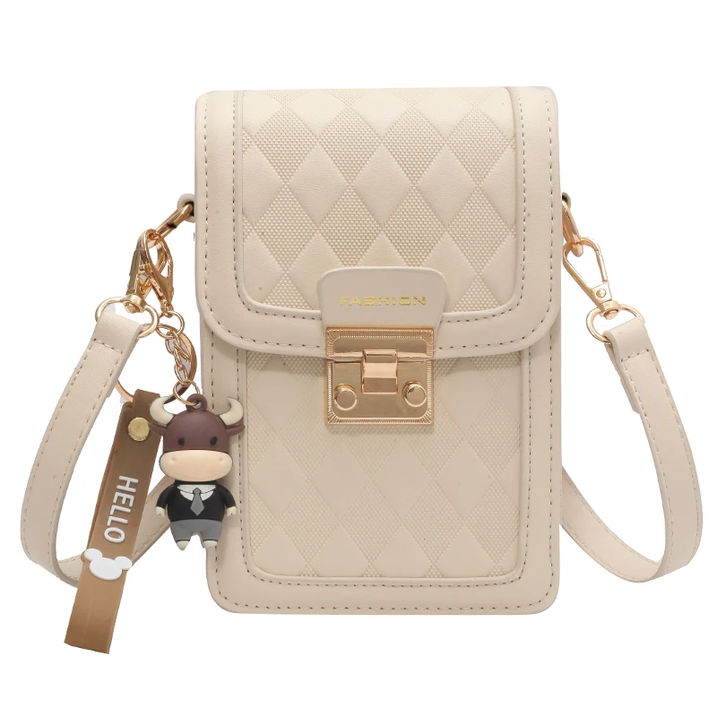 Summer Luxury Fashion Mini Shoulder Bag Women's 2023 Small Popular Lightweight Mobile Phone Bag Latticed Crossbody Waist Bag