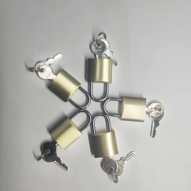 

Навесной замок золотистого и серебристого цвета с 2 ключами, навесной замок 20 мм, маленький латунный замок для багажа, маленький мини-замок, безопасный металлический замок
