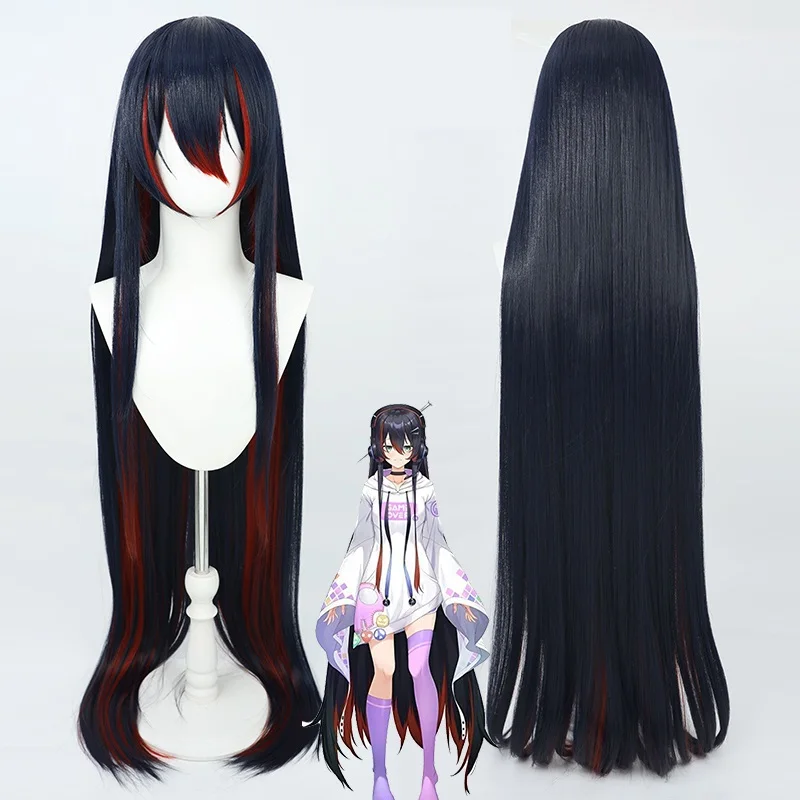 

VTuber Youtuber Mika Melatika Cosplay Wig 130CM Long Heat Resistant Synthetic Hair Halloween Party Role Play