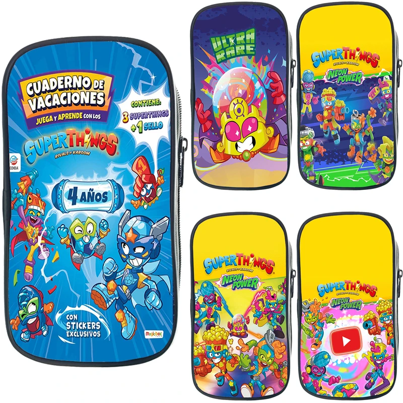 Case Neon Power Game Pen Bag High Capacity Pencil Box School